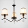 Brussels chandelier 3x60W E14 Black 58x58x85 cm Bayerlux