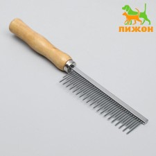 Wood-grinding combuster with wooden handle, 20 x 3 cm