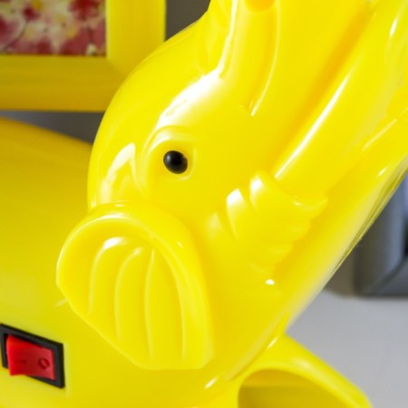 Table lamp with a photo frame, mirror "Elephant" LED 5W USB RGB yellow 17x6.5x28 cm Risalux-10