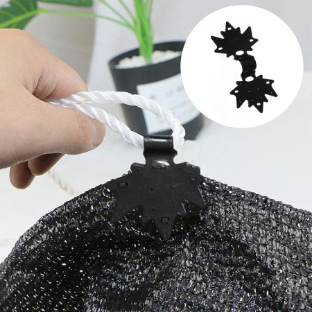 Clip Garden "Maple Leaf" for attaching a shadow grid, plastic, black-5