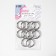 Rings for bags, d = 20 mm, thickness - 3 mm, 10 pcs, silver color