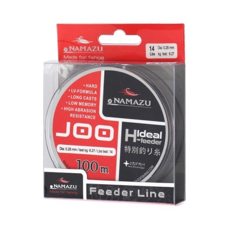Namazu Joo fishing line, diameter 0.28 mm, test 6.27 kg, 100 m, black