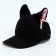 Baby cap for a girl "cat" with ears, black color, rr 52-54, 5-7 years old