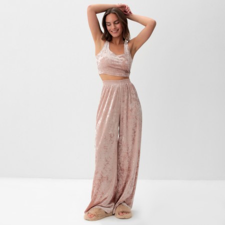 Home Women's Pants KAFTAN "velvet", 44-46, pink-10