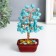 Bonsai souvenir "Cash tree with turquoise" 60 stones 16x7.5x5.5 cm