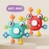 Developing, sensory toy "Krabik", color mix, crumb I