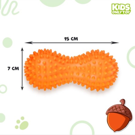 Massage ball Onlytop "Squirrel", double, orange color-2