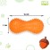 Massage ball Onlytop "Squirrel", double, orange color