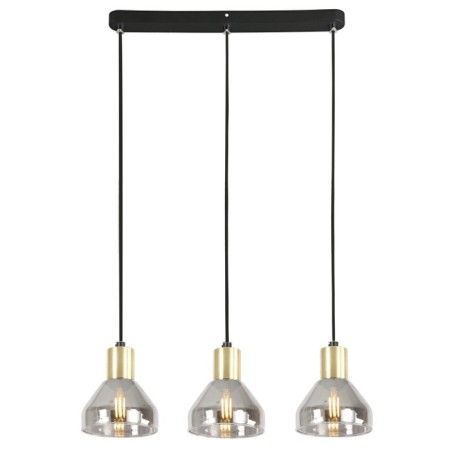 Suspended lamp RIVOLI KASSANDRA 3118-303 3CH14, 40W, black, brass