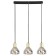 Suspended lamp RIVOLI KASSANDRA 3118-303 3CH14, 40W, black, brass