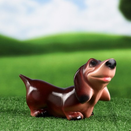 Garden figure "Dachshund" brown 25x12x15 cm