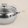 Stainless steel pan Sl Home "Olla", 4 l, d = 22 cm, h = 10.5 cm, with a lid, the capsule, induction