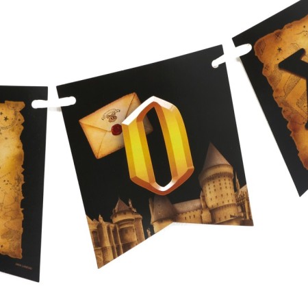 Paper garland with the ribbon "Magic"-3