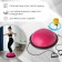 Half -sphere BOSU gymnastic onlytop, massage, with a pump, 55x25 cm, pink color
