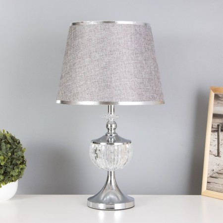 Table lamp "Ronica" 1x40W E27+backlight, chrome 28x28x50cm