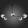 Suspended EVOLUCE lamp. Sle154843-05. Rametto. 5x40 watts, E27, 139x78x33 cm, black color