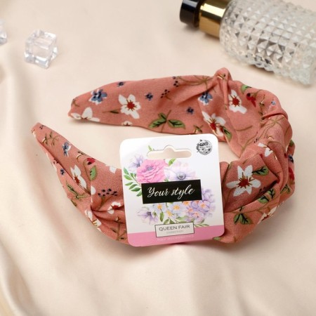 Hair cap "Juno" flowers, 5 cm, pink-1
