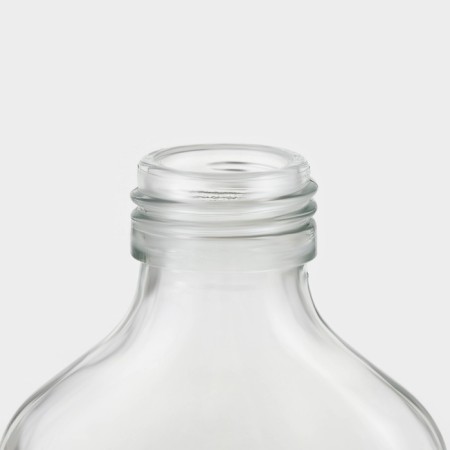 Glass bottle for sauces and oils with a metal cover, 100 ml, 6.5 × 3 × 12.5 cm-2
