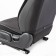 Front seats Car Performance, 2 pcs, Fiberflax (flax), black