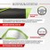 SkyWay braid, eco -leather, size m, black, with a green insert and strip, S01102393
