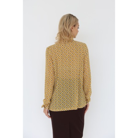 Blouse with a banting tie, size 42-2