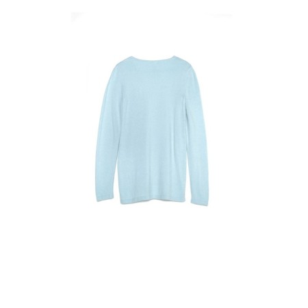 Pulover Women's elongated knitted Conte Elegant, Size S, Pastel Blue Color-3