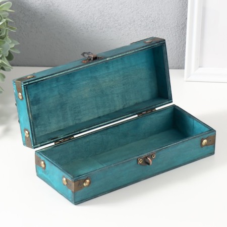Broken chest "Amadeo" Blue 21.5x8.7x6 cm-2