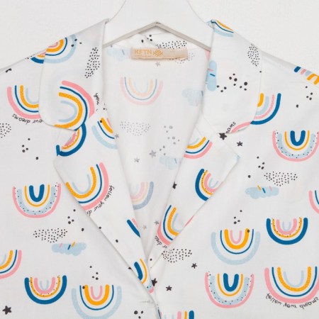 Pajamas (shirt, trousers) female kaftan "Rainbow" p. 40-42-8