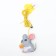 Cat tensile on mounting with a bell "mouse" with a cat's mint
