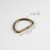 Semi -ring for bags, d = 20 mm, thickness - 2 mm, antique color