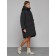 Coat insulated winter female, size 44, black color