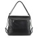 Female bag, artificial leather, black 36x13x37 cm