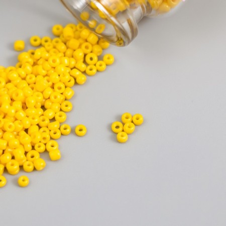 12/0 round beads in the bottle "Bright lemon" 2x20 g set 2 pcs-2