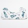 A set of bathroom mats Ethel Eucalypt 2 pcs, 80x50 cm, 50x40 cm, velor