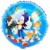 Foil ball 18 "" Hedgehog Anime Blue and Friends ", Circle
