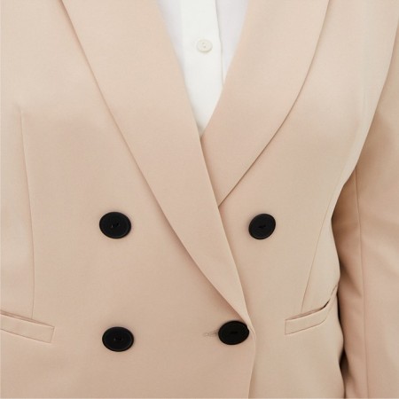 Jacket women's double-breasted Mist Plus-Size, r.56, beige-2