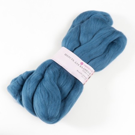 Fasting wool 100% thin wool 50g (14-Morskaya wave)-1