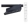 Crutal lamp Arte Lamp Flash A4573PL-1BK, LED, 12 W, 3.3x22x13.4 cm, 750 lm, black