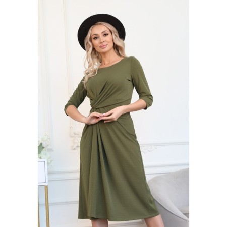 Women's dress, size 56, khaki color-8