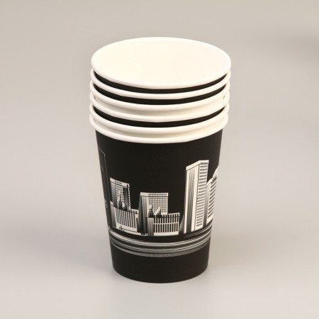 Paper Skyscrabs glass 250 ml, diameter 80 mm-6