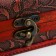 Casket wood chest with handle "Flowers" 7.3x9.5x7.5 cm