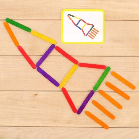 Game set with sticks "Collect a figure", in a package-2
