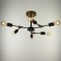 Chandelier 2427/6 E27 40W Black-Bronze 61x61x25.5 cm Bayerlux