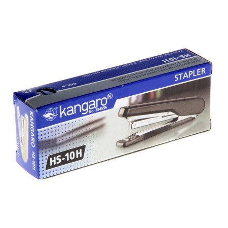Степлер Kangaro HS-10H №10, до 20 листов, встроенный антистеплер, 50 скоб, микс-6