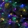 Garland "Mishura" 20 m Rosa, IP44, silver thread, 600 LED, 8 modes, glow of Multi, 18 V