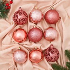 Set of balls plastic D-7 cm, 9 pcs 