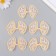 Decor for creativity Textile embroidery "Bow in yellow-white flowers" 7x5.5 cm