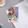 Birthday card!" Piones, cake,