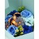 Three -level soapy composition turquoise