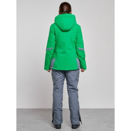 Ski costume female winter, size 46, green color-3